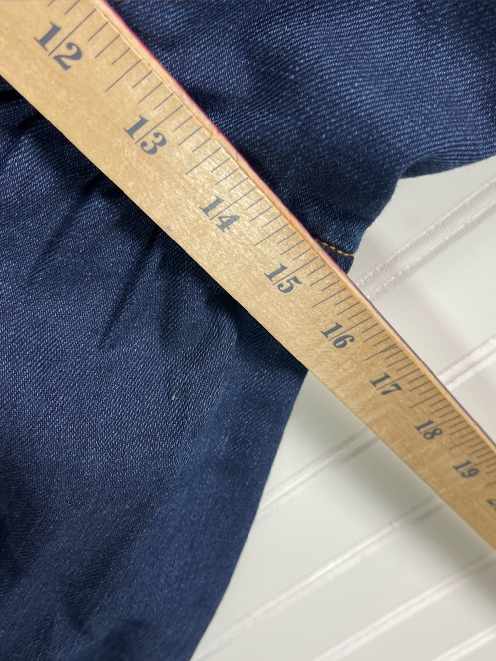 New Anthropologie Pilcro Sweetheart Flutter-Sleeve Denim Maxi Dress L - Picture 5 of 9